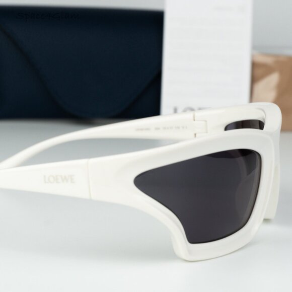 Loewe Men Sunglasses White Grey Wraparound LW40143U 25A NEW  display picture 1